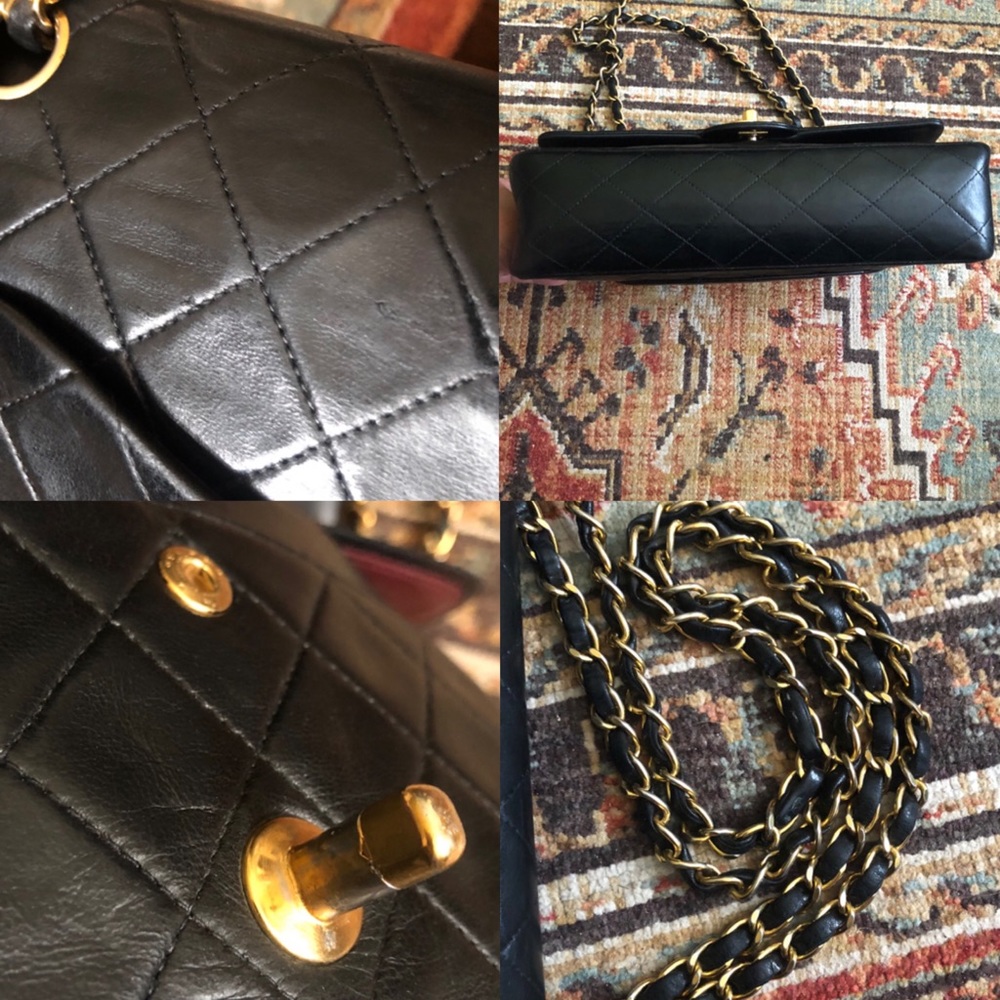 SOLD***Chanel Vintage Classic Medium Double Flap Bag - Picture 11 of 14
